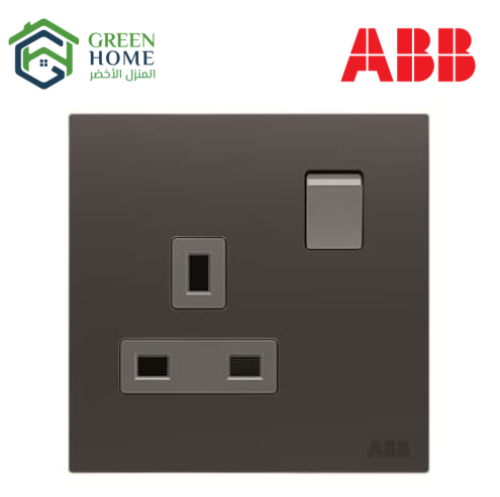 مقبس كهربائي 13 أمبير من ABB – ستانلس ستيل Milleni...