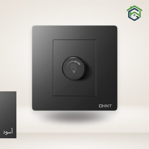 مفتاح ديمر مفرد 500 واط بانوراما(أسود)