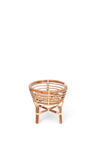 سلة من الخيزران الحجم الصغير