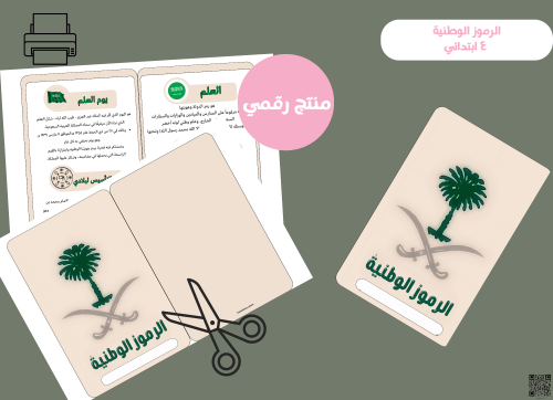 مطوية الرموز الوطنية -رابع ابتدائي PDF