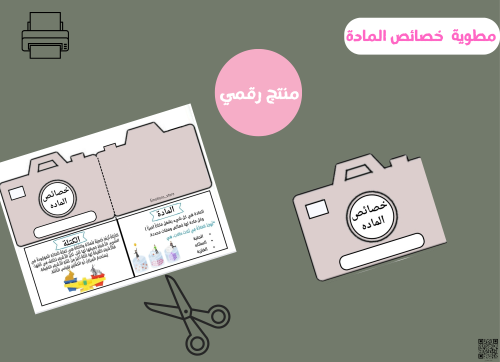 مطوية خصائص الماده-اول ابتدائي