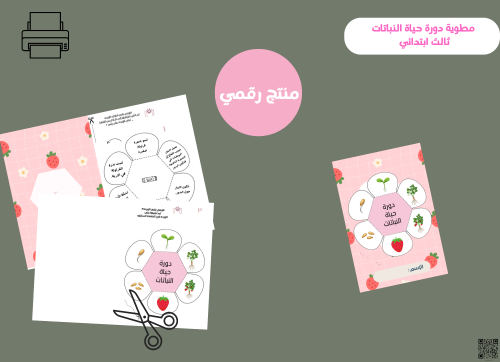 مطوية دورة حياة النباتات- ثالث ابتدائي pdf