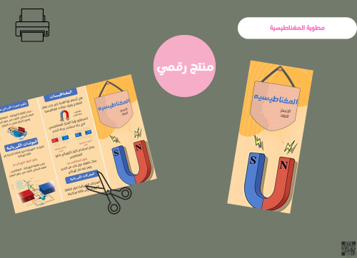 مطوية المغناطيسيه- رابع ابتدائي رقمية