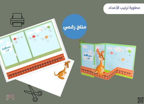 مطويه ترتيب الاعداد-اول ابتدائي