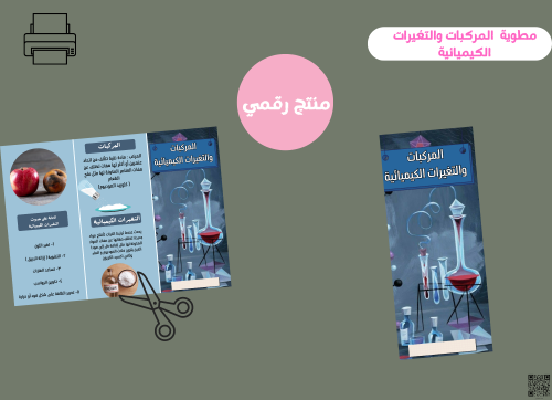 مطوية المركبات والتغيرات الكميائيه -خامس ابتدائي ر...