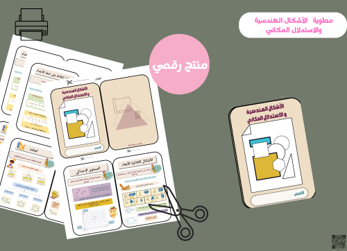 مطوية الأشكال الهندسية والاستدلال المكاني -رابع اب...