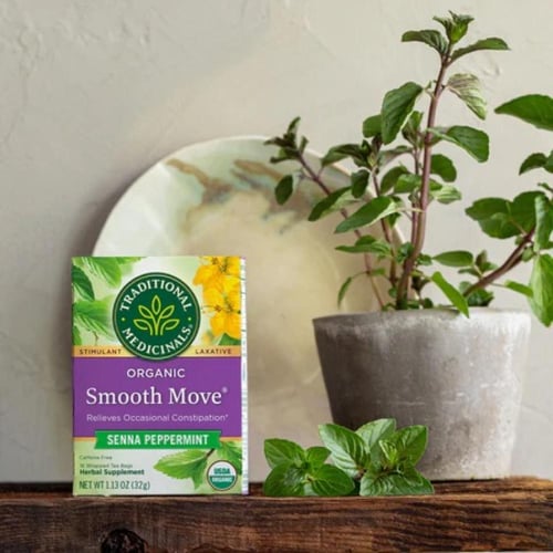 شاي أعشاب سموث موف بالنعناع والسنا العضوي - 16 كيس