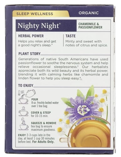 تراديشينل ميديسن شاي عشبي من اورجانيك نايت مع باشن...