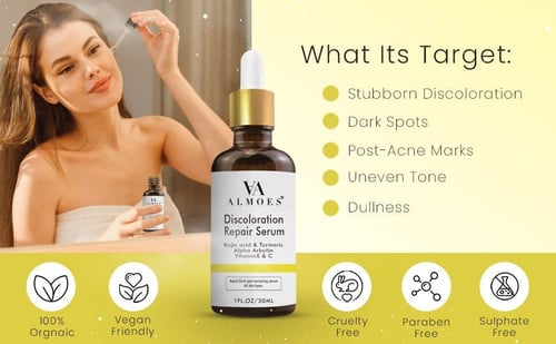 الموس مصل حمض الكوجيك العضوي من ALMOES مع فيتامين...