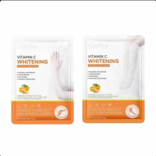 ماسكات للتفتيح والترطيب بفيتامين سي لليدين والقدمي...