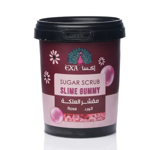 مقشر السكر سلايم بالعلكة والورد EXA – تقشير وتنعيم...