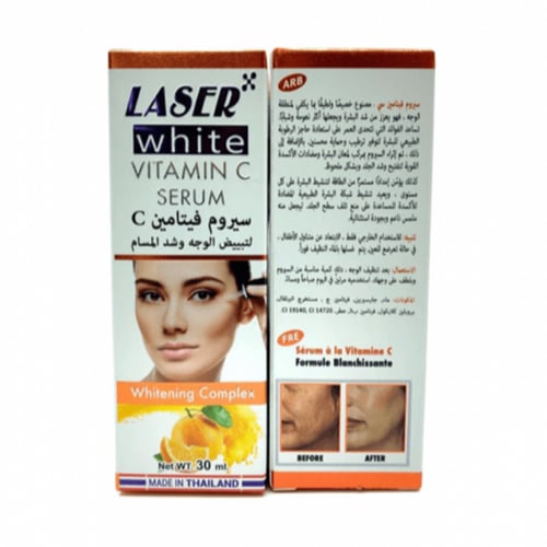 سيروم فيتامين سي لتبيض الوجه وسد المسام من ليزر وا...