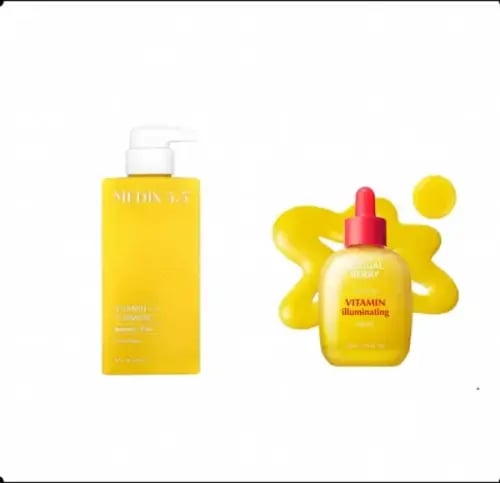 مجموعة التفتيح و الإشراقة الذهبية بفيتامين سي والك...