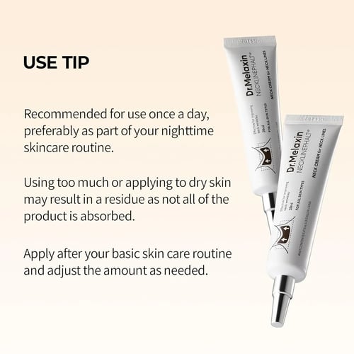 دكتور ميلاكسين كريم لعلاج تجاعيد الرقبة والتصبغات...