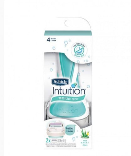 شفرات شيك انتيوشن للبشرة الحساسة بالصبار 4 شفرات