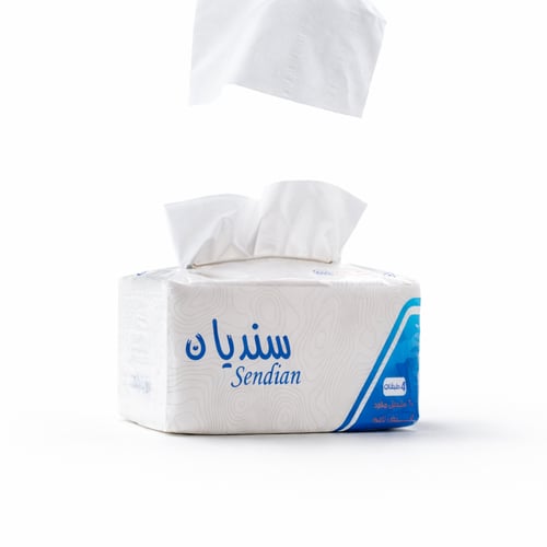 مناديل وجه 600 منديل مفرد 4 طبقات