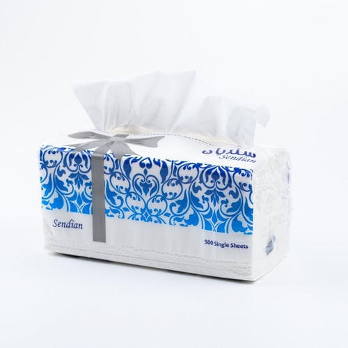 مناديل وجه 500 منديل مفرد