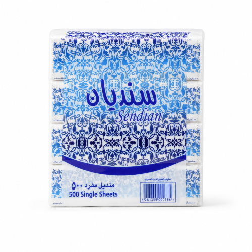 مناديل وجه 500 منديل مفرد