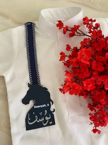 بروش كتف مع خيل جلد مع اختيار اللون حسب الطلب مع ك...