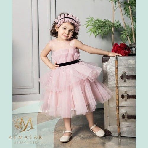 فستان تول طبقات متعددة