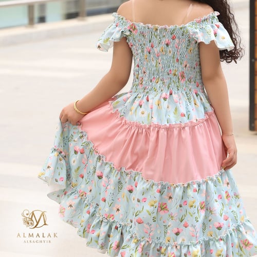 فستان كلوش طبقات سفليه