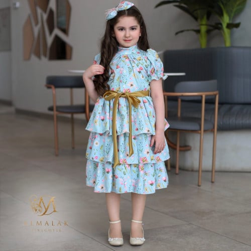 فستان طبقات ملمس بارز