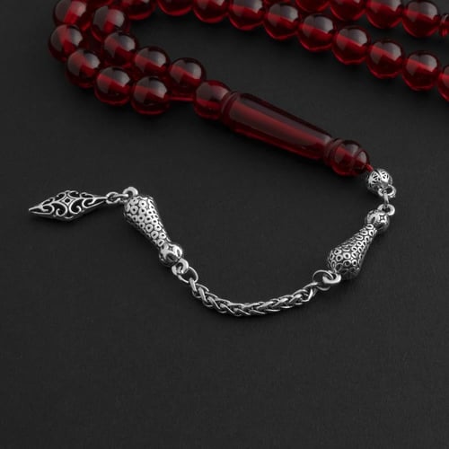 سبحة بكلايت عُثماني - احمر زجاجي