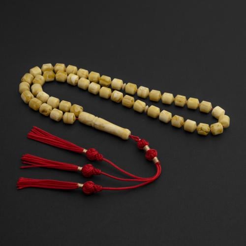 مسباح بكلايت كركوشة تفصال - اصفر كهرماني