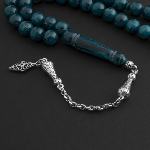 سبحة بكلايت عُثماني - تركواز رخامي