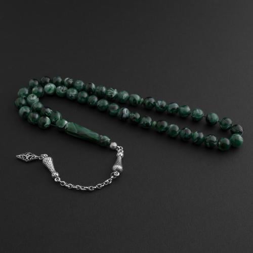 سبحة بكلايت عُثماني - اخضر مموج