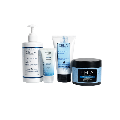 مجموعة الترطيب بـ النيلة الزرقاء