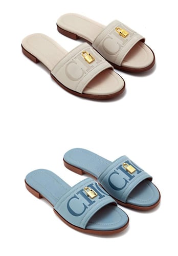 حذاء ch سليبر فلات بدون كعب| عدة الوان