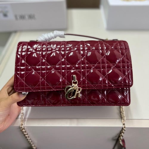 حقيبة Dior | جلد لامع ومقاسين