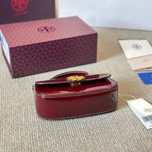 حقيبة توري بورش صغيرة لامع