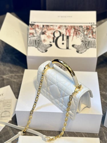 حقيبة ديور ابيض