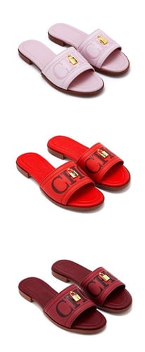 حذاء ch سليبر فلات بدون كعب| عدة الوان