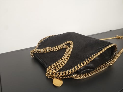 حقيبة ستيلا مكارتني| اسود ذهبي