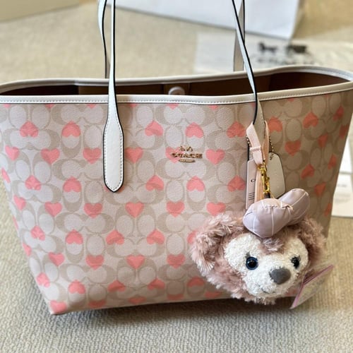 حقيبة كوتش بطابع قلوب