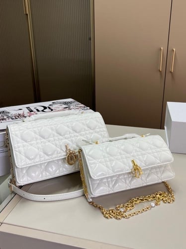 حقيبة Dior | جلد لامع ومقاسين