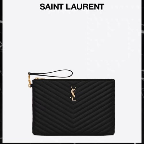 باوتش سان لوران ysl | أسود