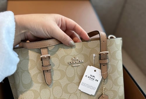 حقيبة كوتش لون بيج