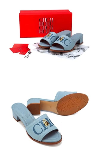 حذاء ch سليبر بكعب| عدة الوان