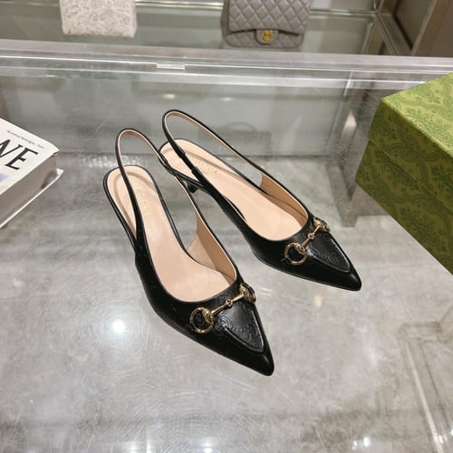 كعب غوتشي اسود