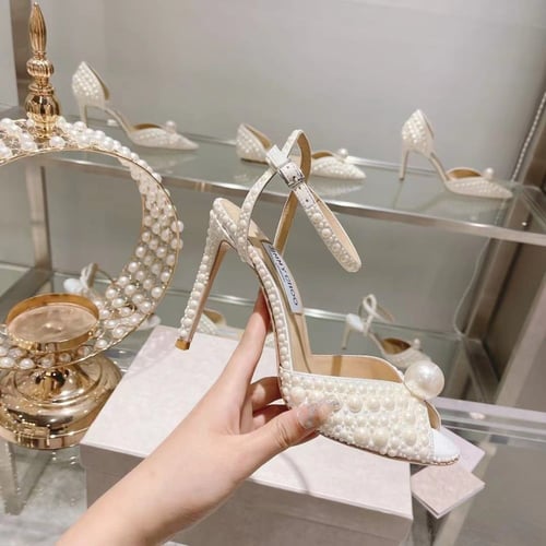 كعب نحيف جيمي شو لؤلؤ