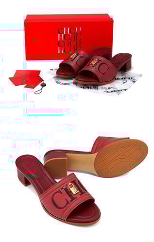 حذاء ch سليبر بكعب| عدة الوان