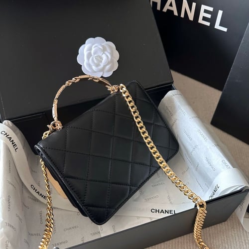 حقيبة شانيل / أسود بحجمين