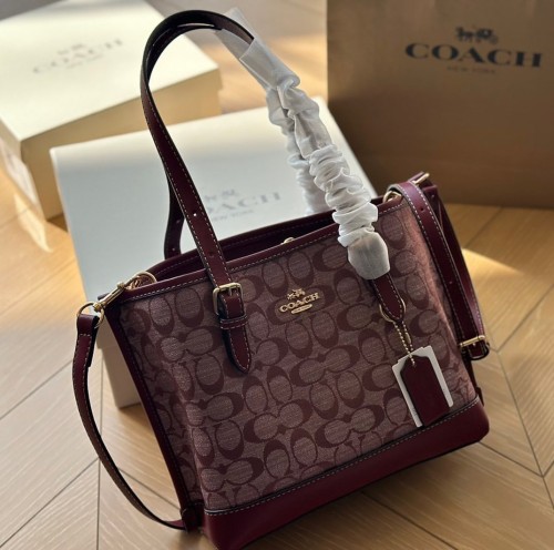 حقيبة كوتش باللون العودي