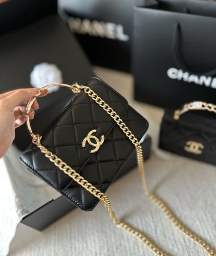 حقيبة شانيل / أسود بحجمين