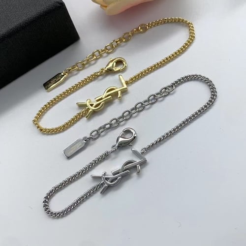 اسورة YSL فضي وذهبي