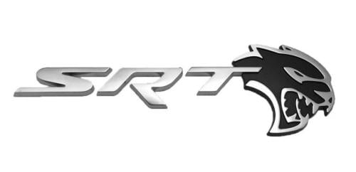 علامة SRT لشنطه اسود وفضي - قطعه واحده